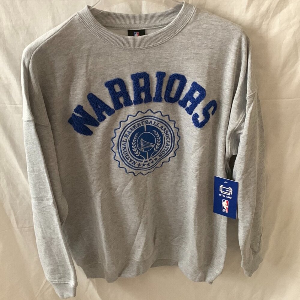 ULTRA GAME NBA Globe Trotter Golden State Warriors Crew Sweater Sz Medium